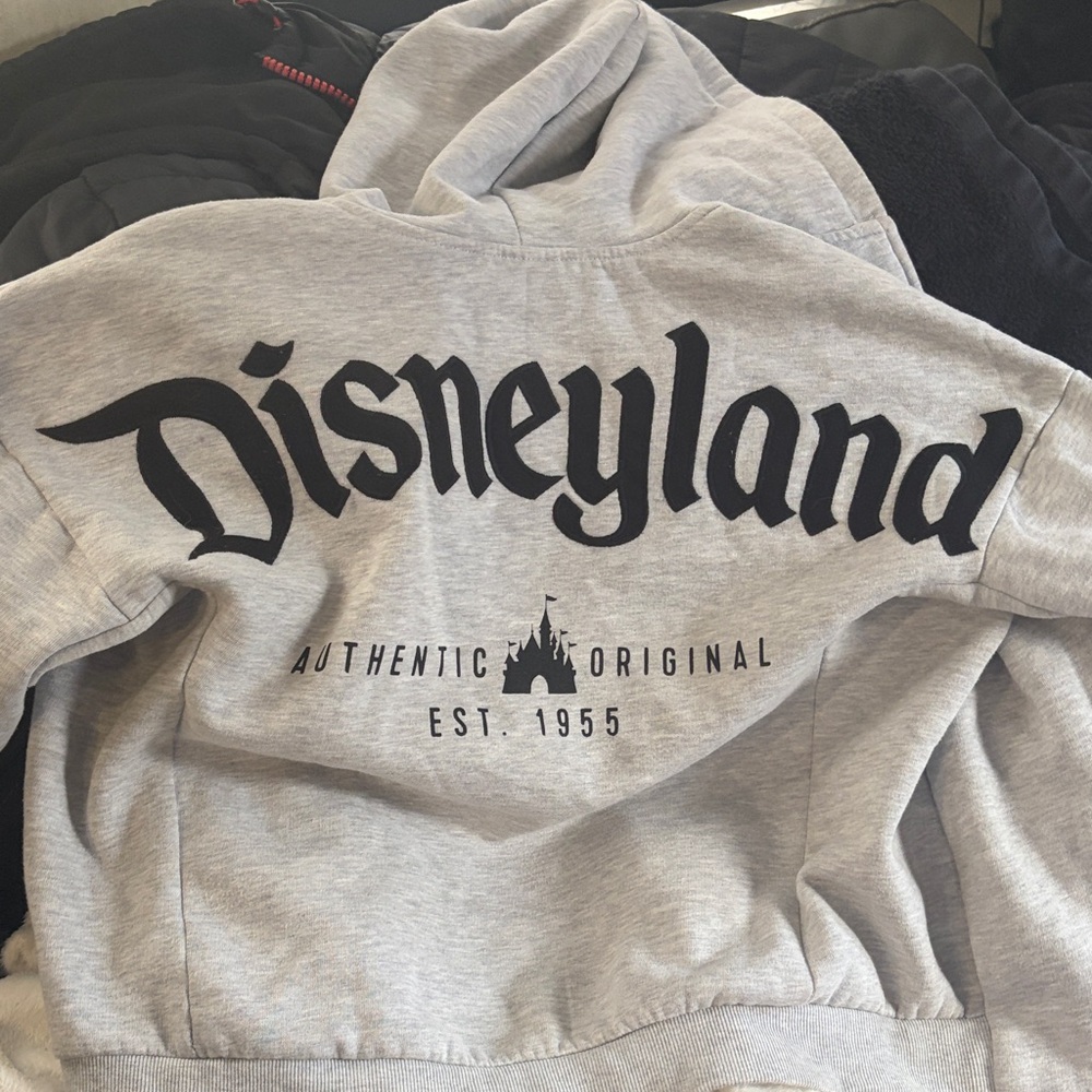 Disney Gray Zip-Up Women’s Sweater